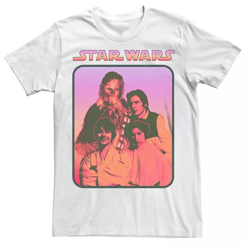 Men's Star Wars Family Frame Retro Photo Graphic Tee, Size: XS, Royal Grey Product Image