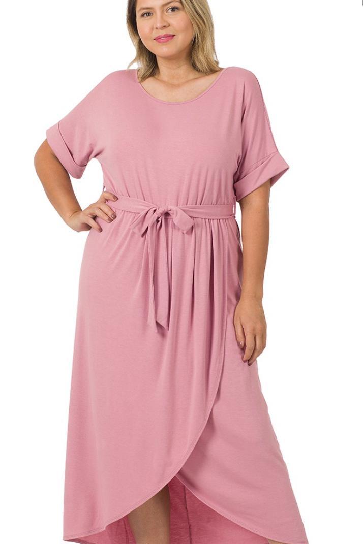 Belted Tulip Dress Product Image