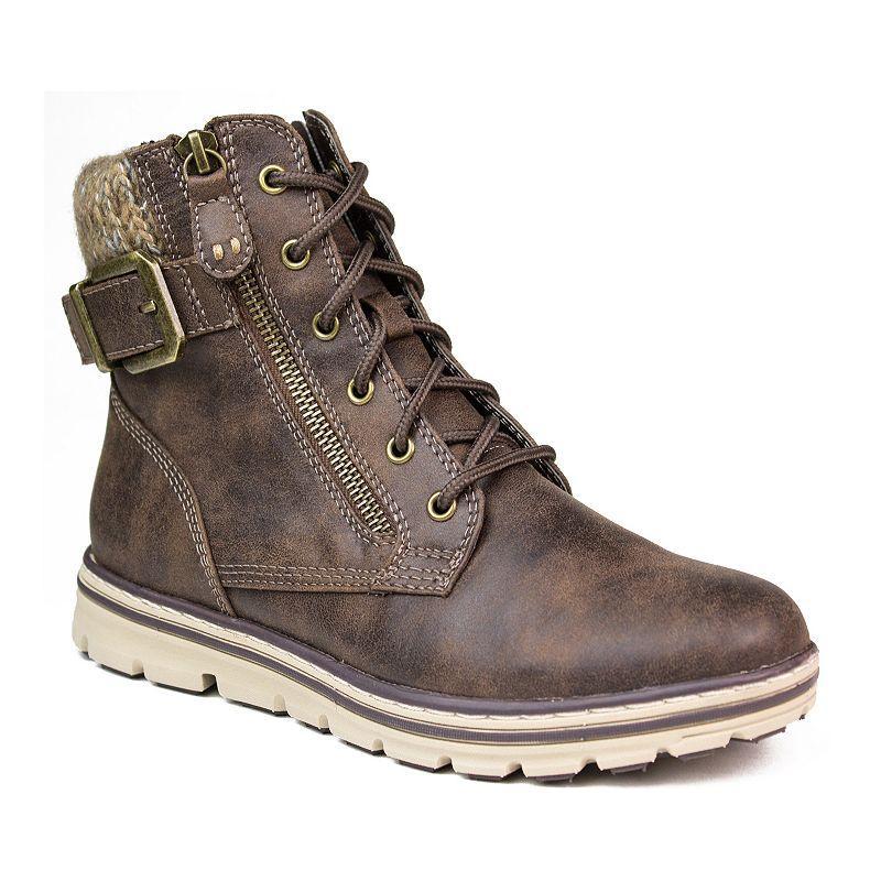 Cliffs by White Mountain Kelsie Womens Fashion Hiker Boots Grey Product Image