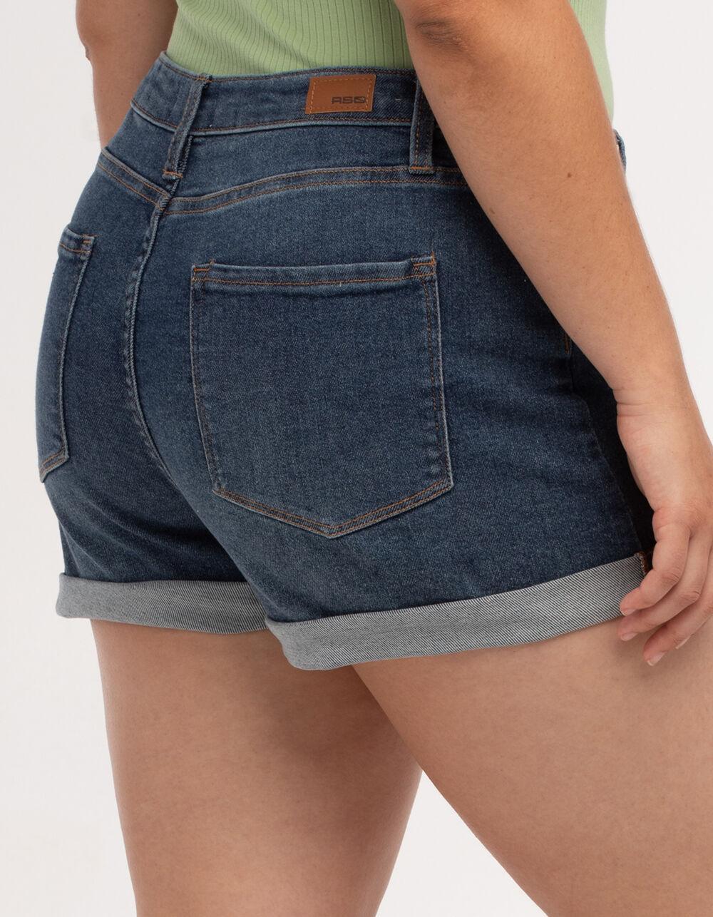 RSQ Womens High Rise Cuffed Denim Shorts Product Image