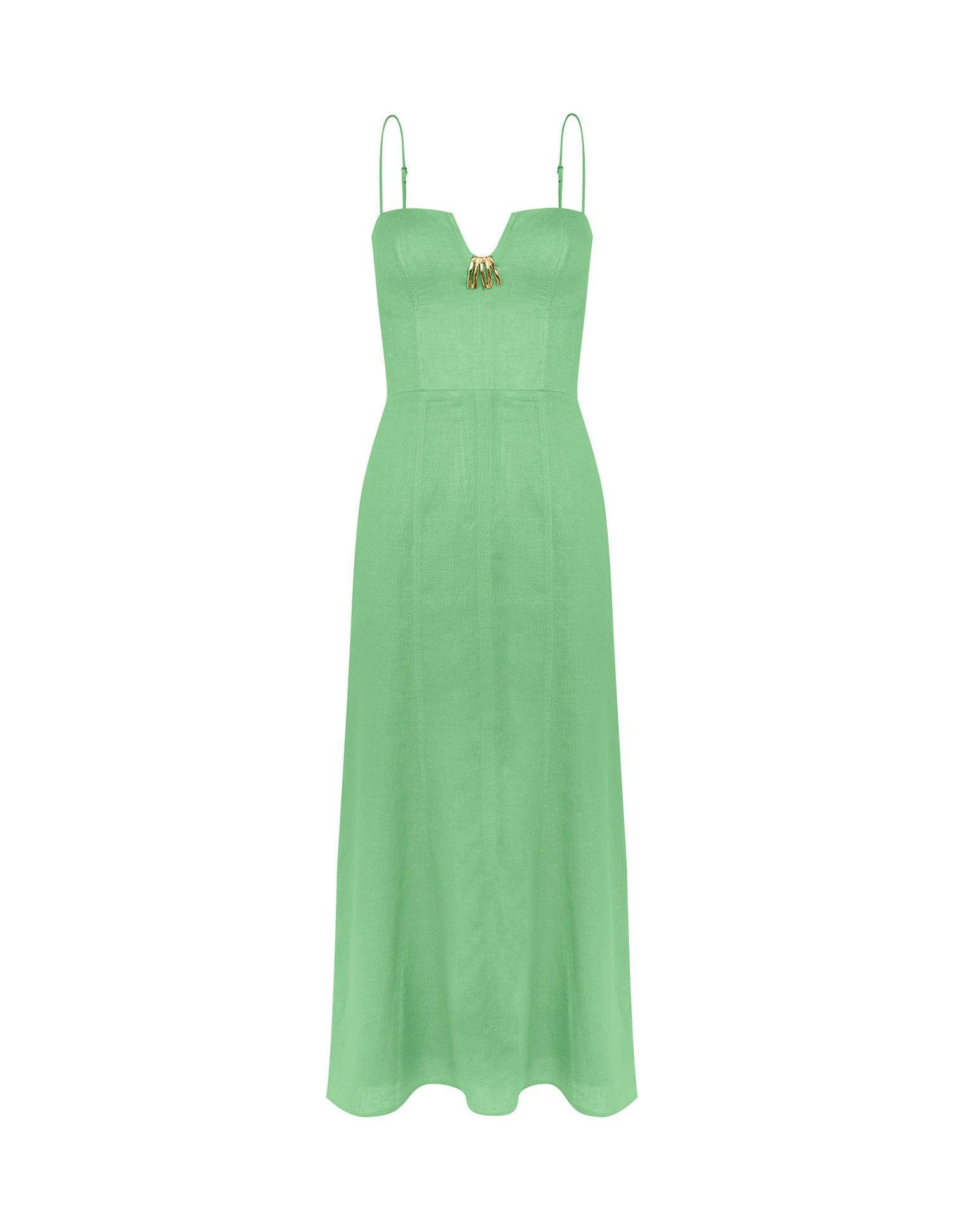 Lilith Detail Long Dress (Exchange Only) - Seaside Product Image