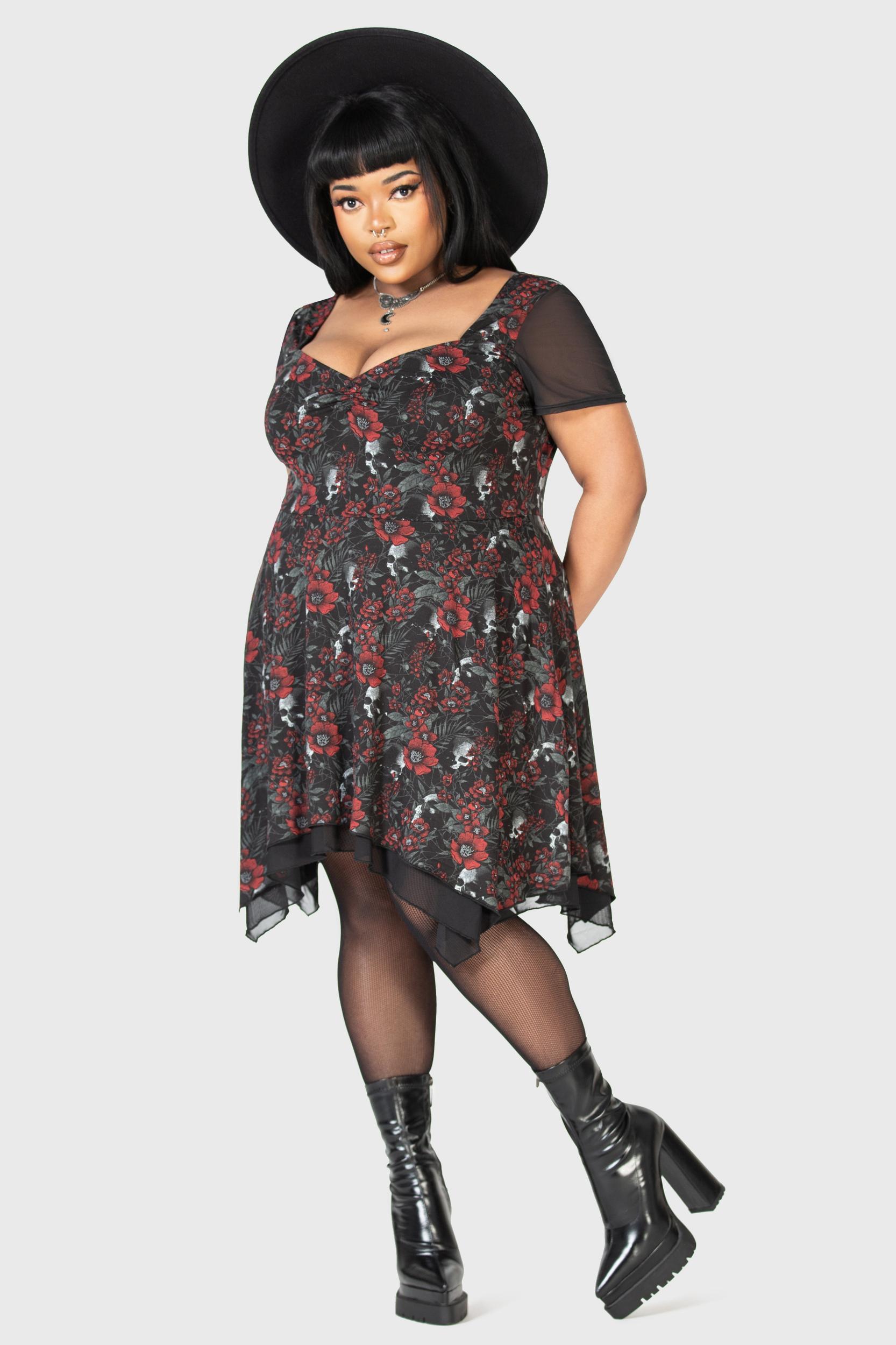 Crimson Decay Mini Dress - Resurrect Female Product Image