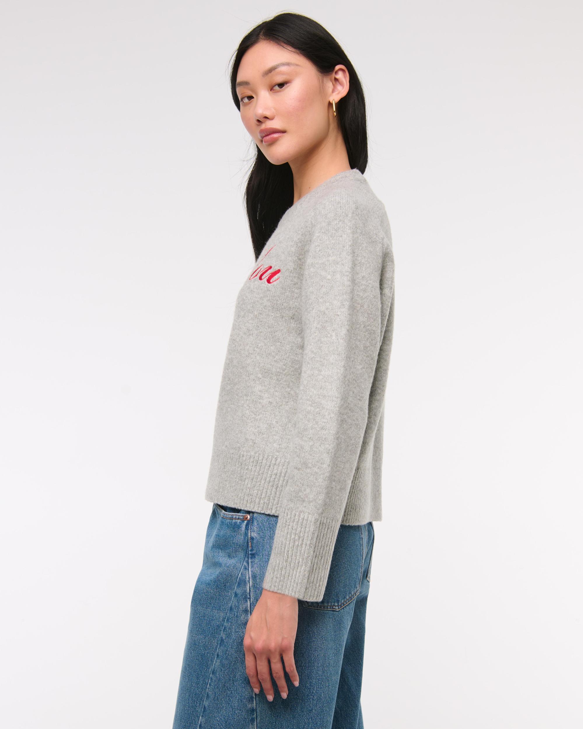 The A&F Madeline Textural Crew Sweater Product Image