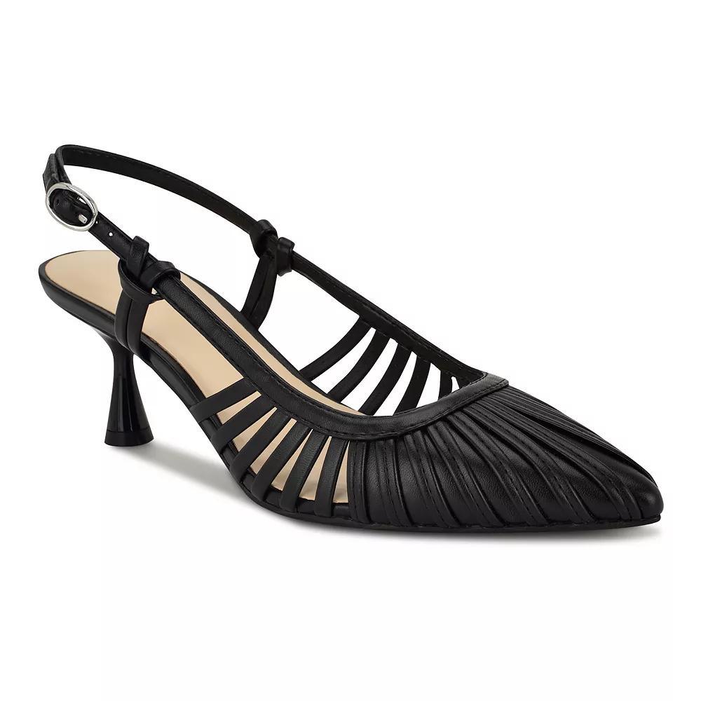 Nine West Resta Pointy Toe Women's Slip-On Dress Pumps, Size: 9, Black Product Image