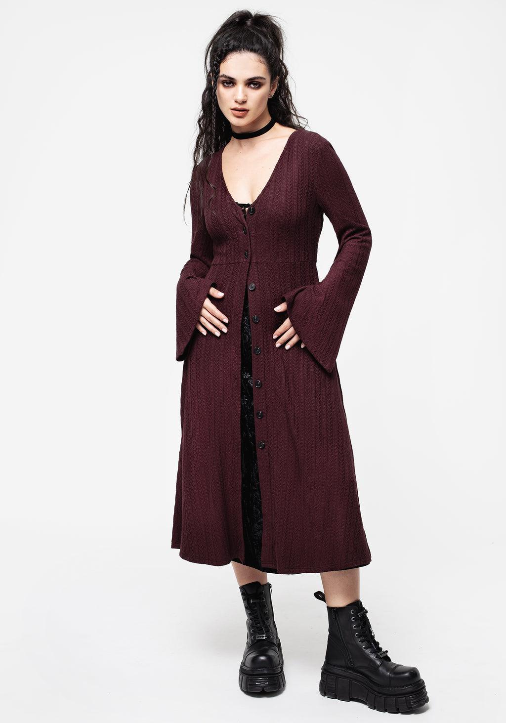Maggie Tie Front Apron Midi Dress Product Image