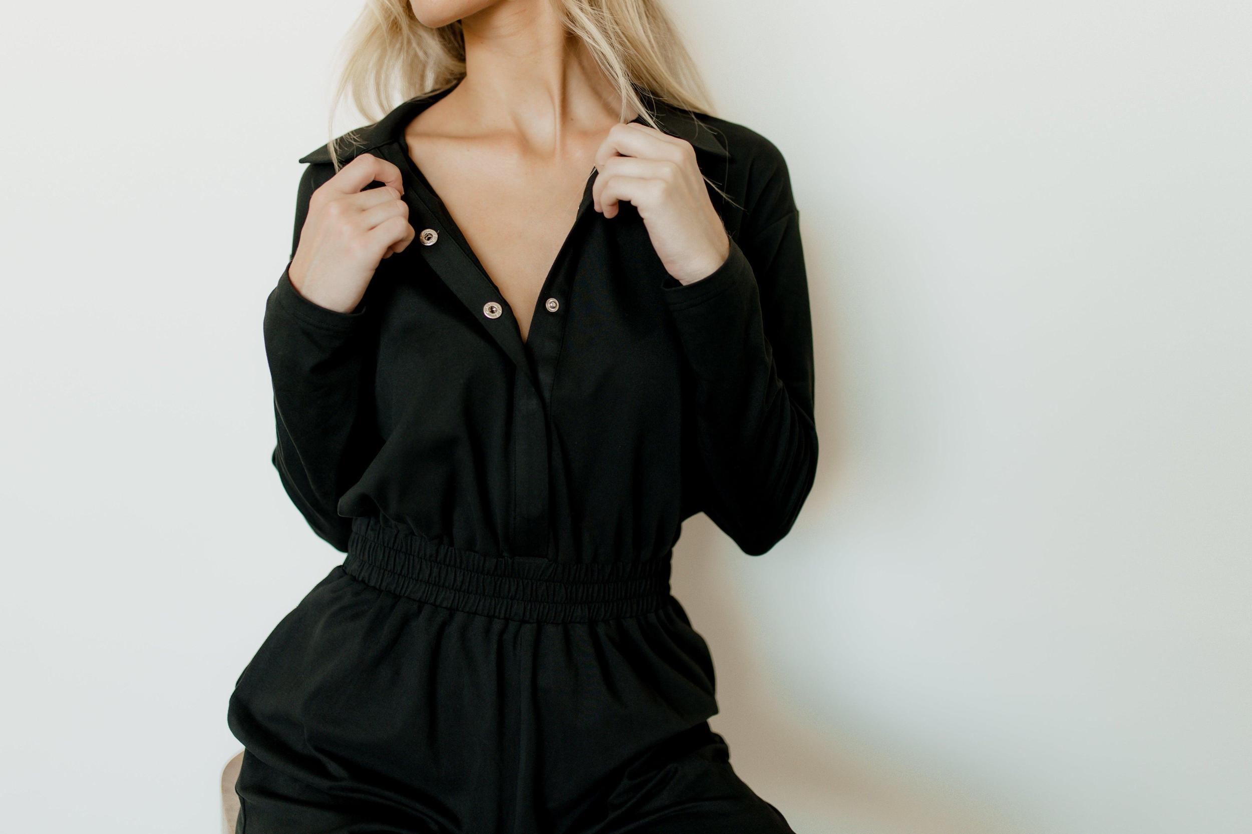 Vivi Long Sleeve Jogger Jumpsuit Product Image