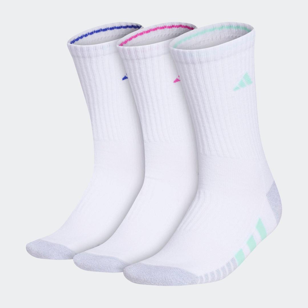 Womens adidas Cushioned 3.0 3-Pack Monochrome Crew Socks Product Image
