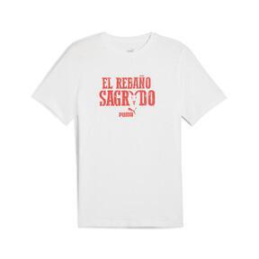 PUMA C.D. Guadalajara ftblCULTURE Men's T-Shirt in White/For All Time Red Product Image