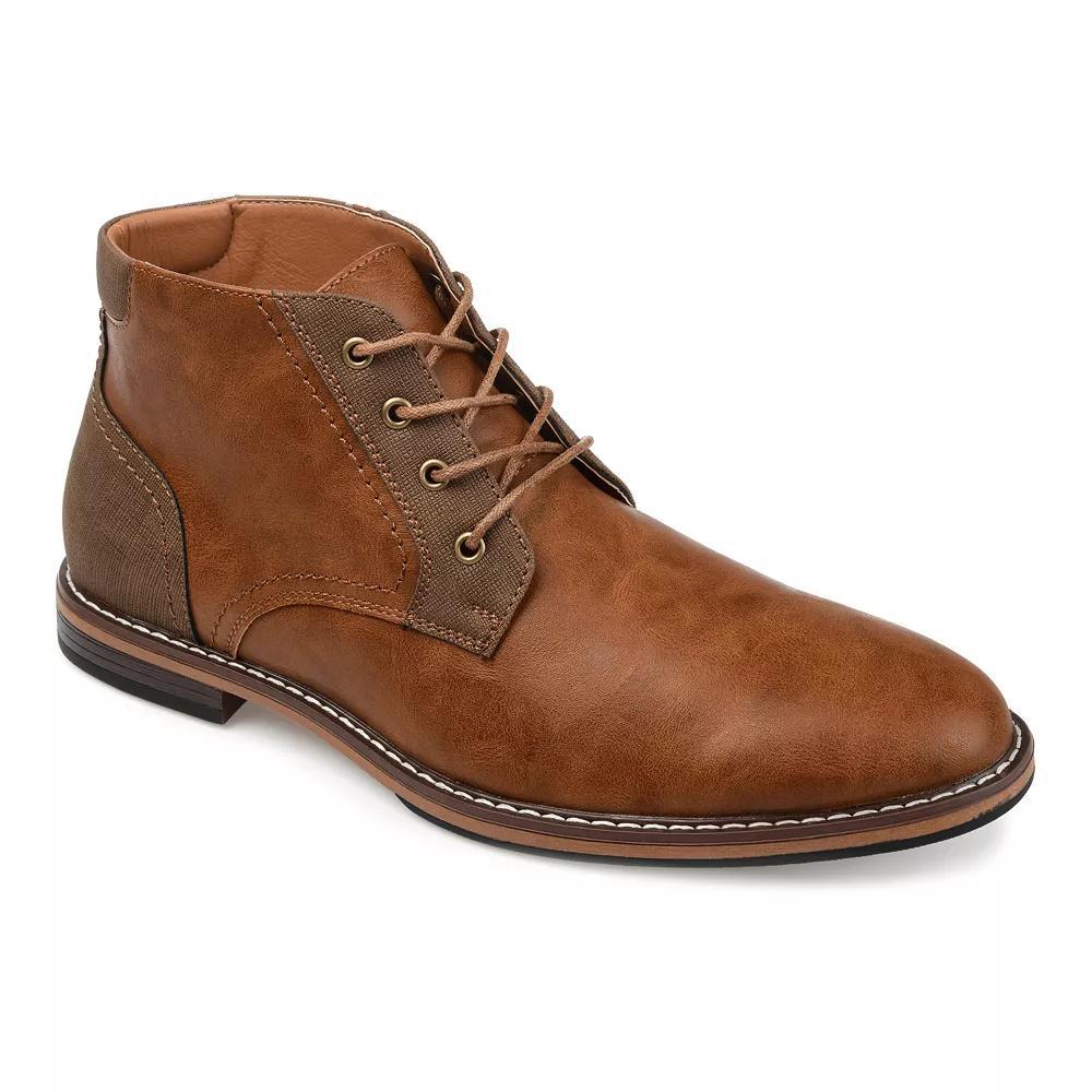 VANCE Franco Men's Plain Toe Chukka Boots, Size: 8.5, Brown Product Image