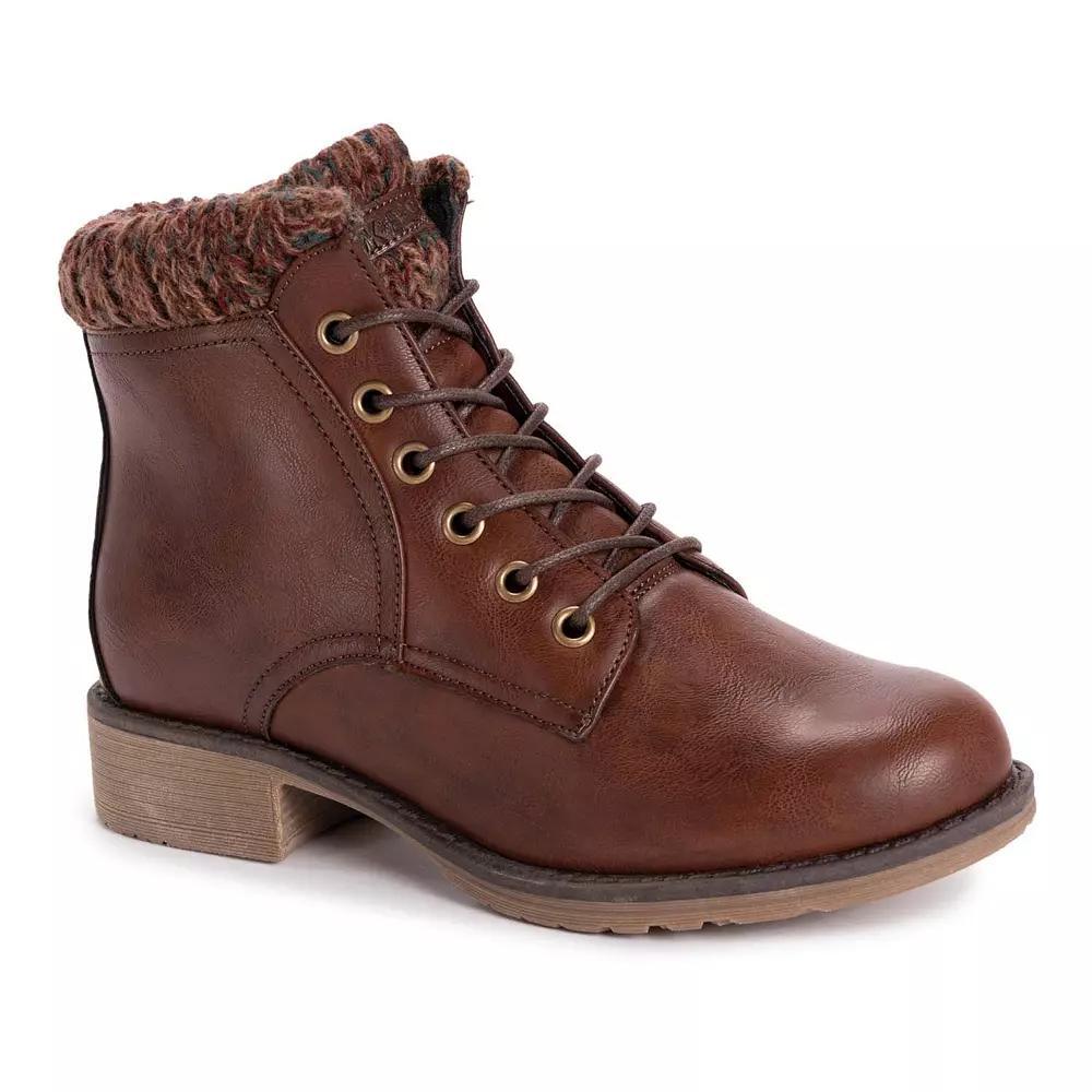 MUK LUKS Hiker Alps Womens Ankle Boots Red Product Image