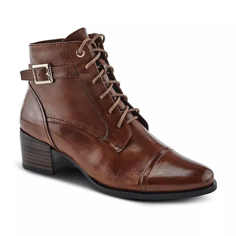 Spring Step Buckleup Women's Ankle Leather Boots, Size: 37, Brown Product Image