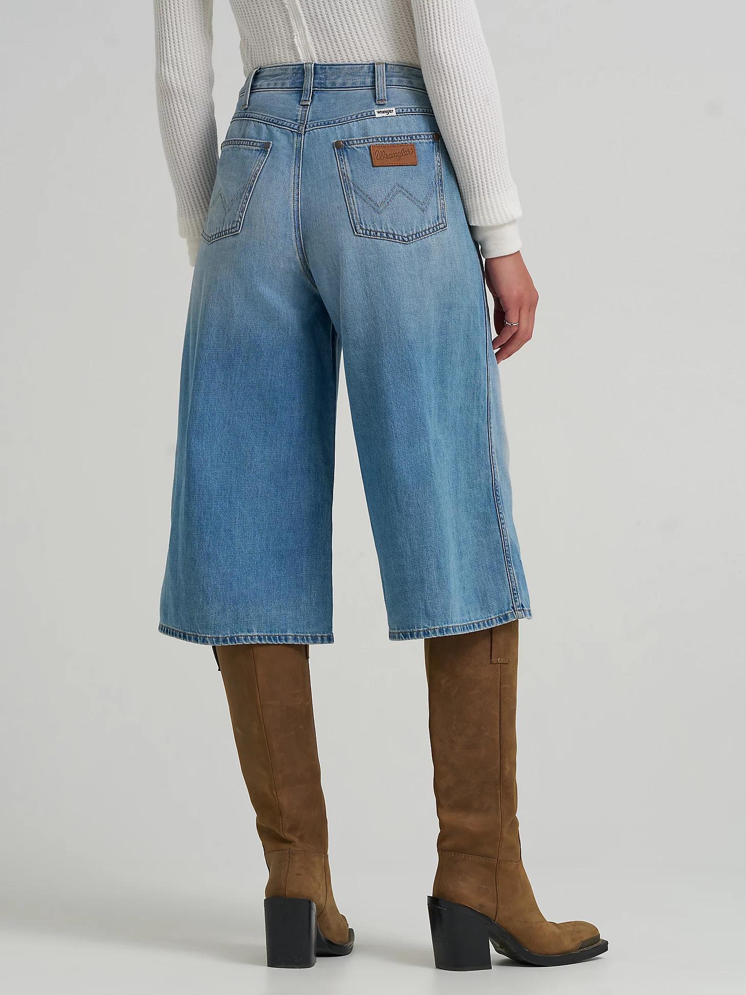 Women's Denim Culotte | Women's SHORTS & SKIRTS | Wrangler® Product Image
