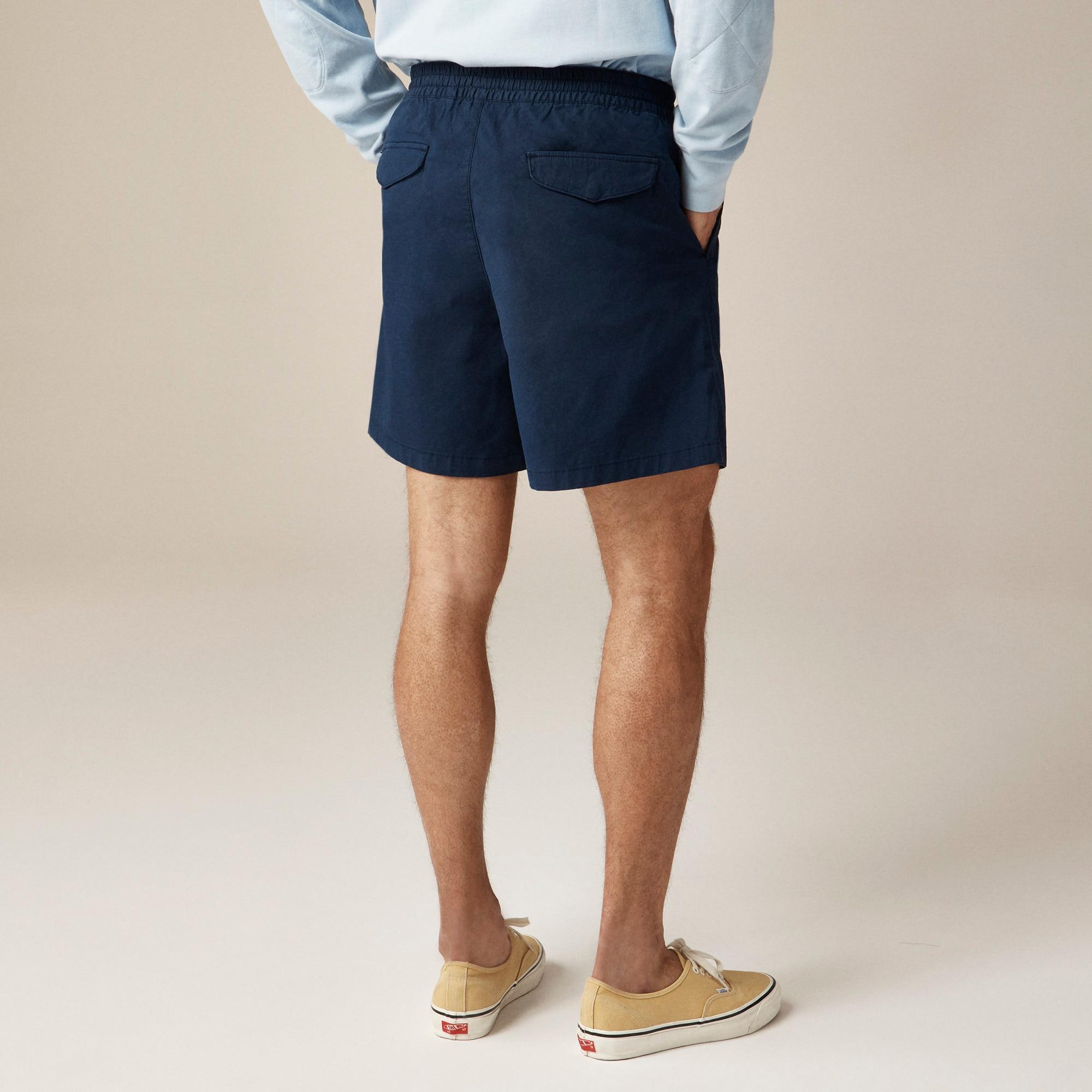 6" pleated utility sport short in stretch cotton blend Product Image