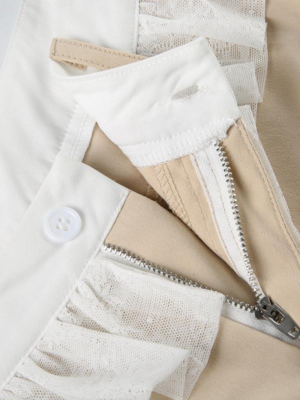 Lace Cargo Pants Product Image