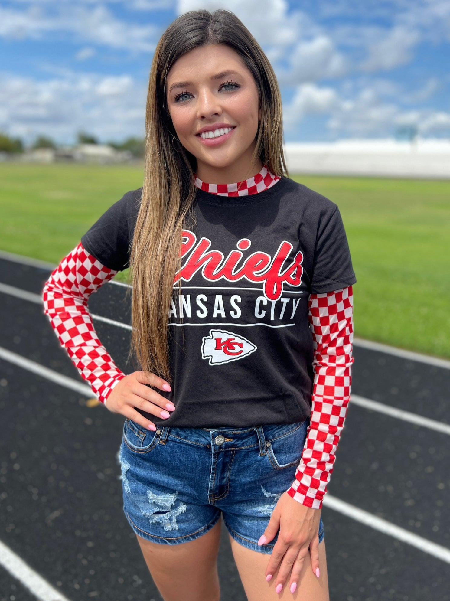 Plus Sterling Kreek Pep Rally Red Mesh Top Product Image