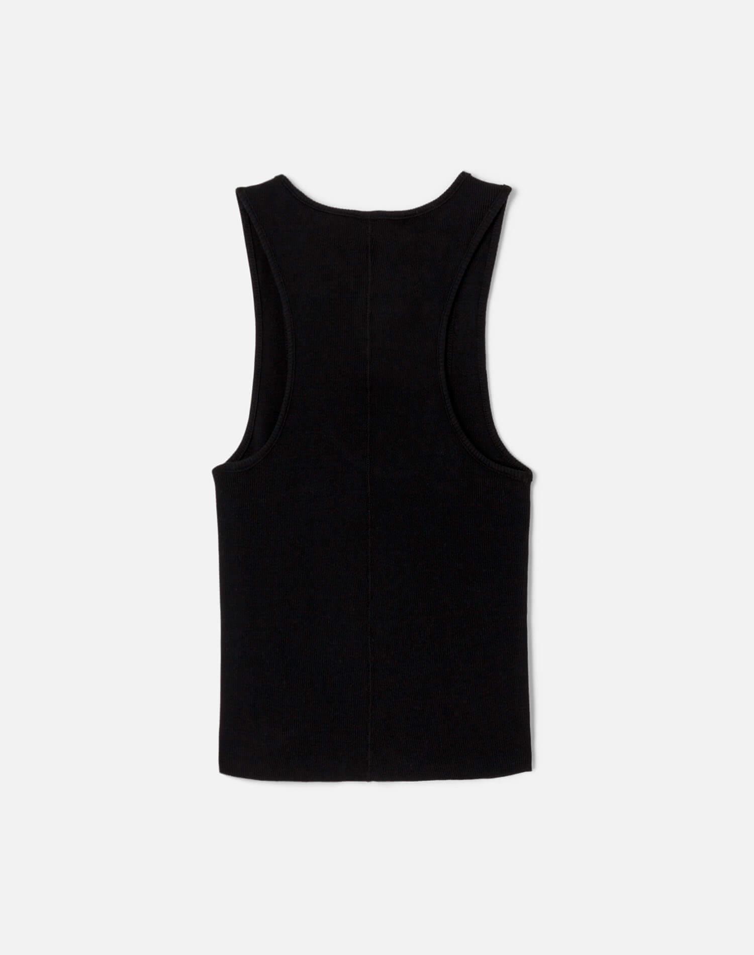 Hanes Cut Off Tank - Black Female Product Image
