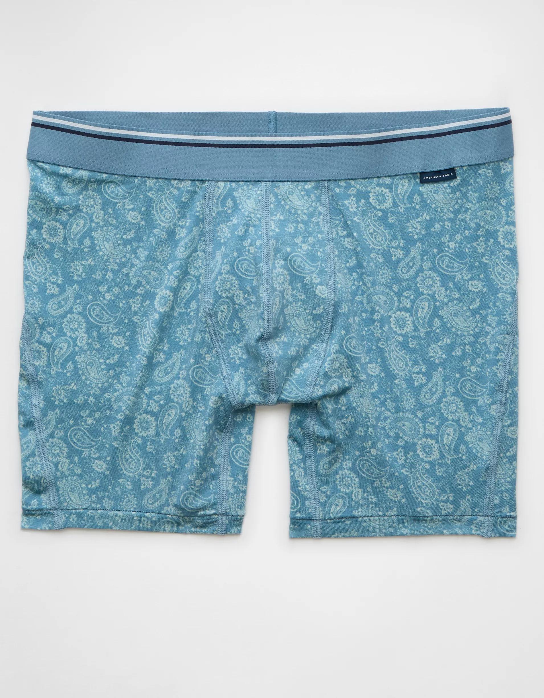 AEO Men's Paisley 6" Ultra Soft Boxer Brief Product Image