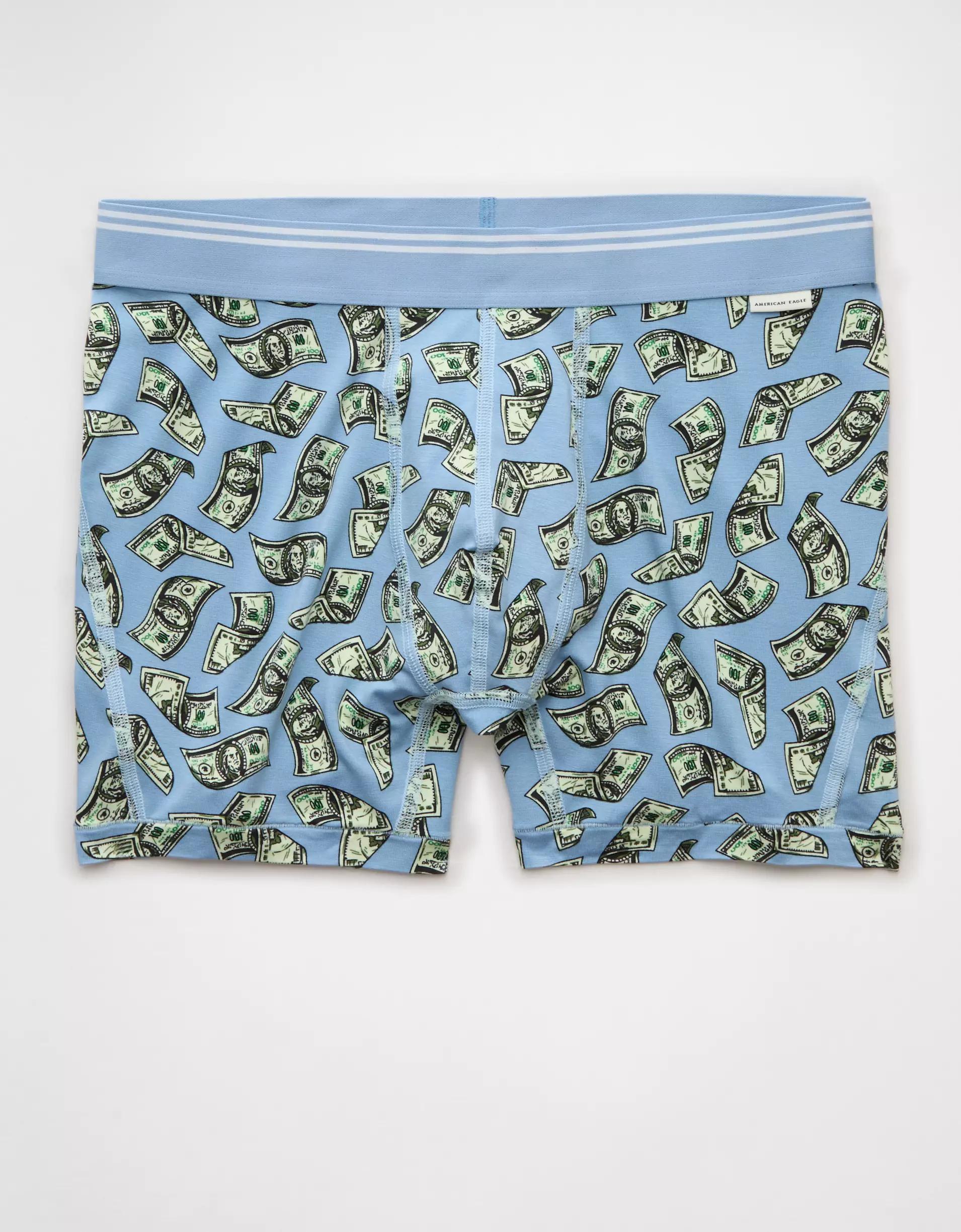 AEO Men's Palm Trees 4.5" Ultra Soft Boxer Brief Product Image