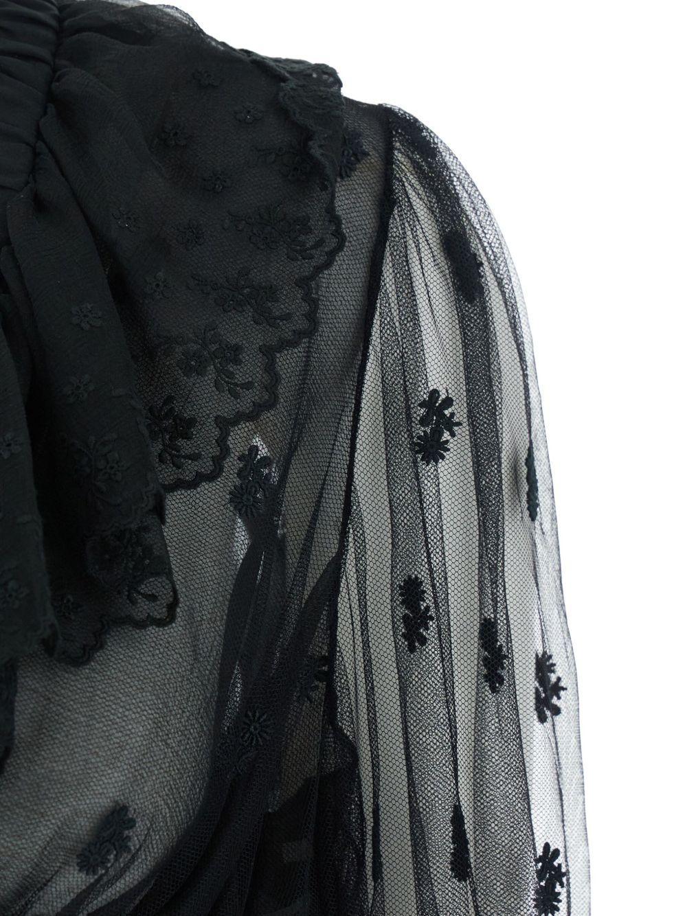 ruffle-detail sheer blouse Product Image