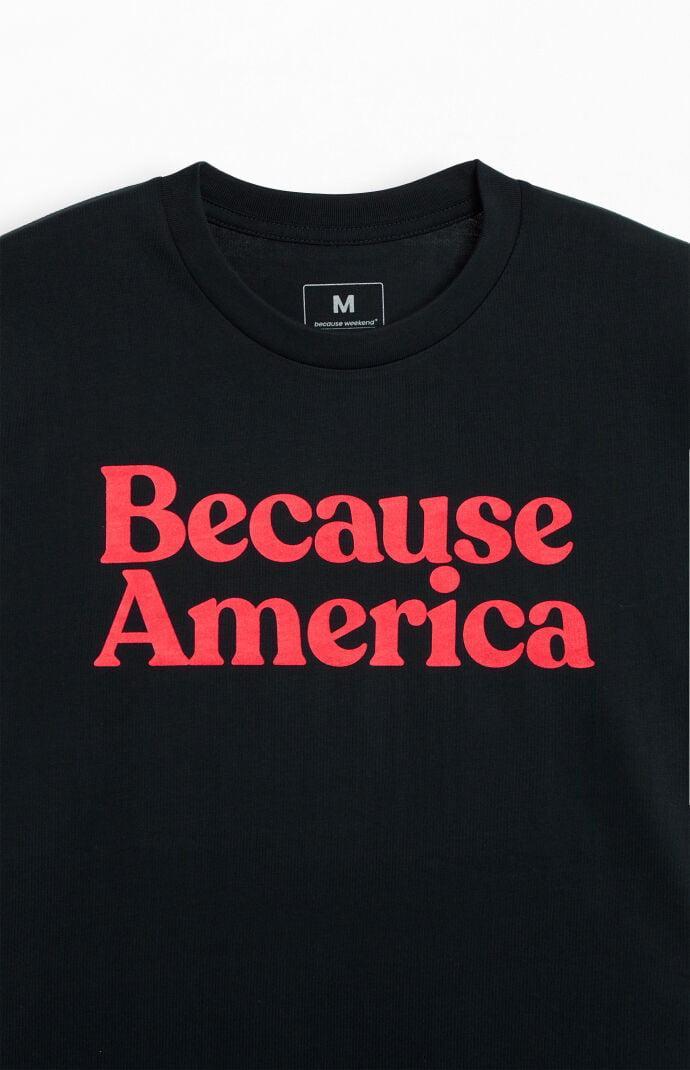 Because Weekend Men's Because America T-Shirt Product Image
