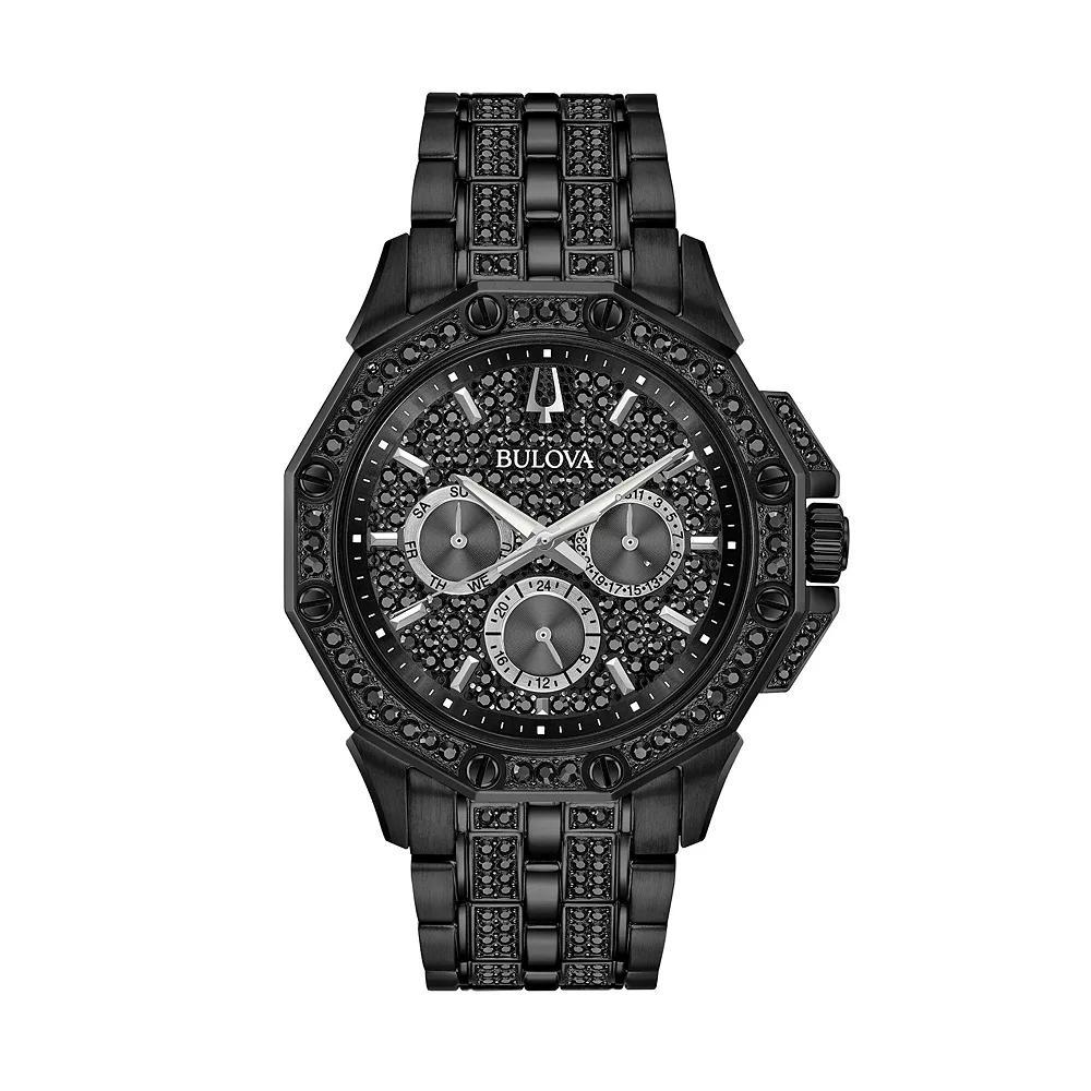 Bulova Men's Black Crystal Multi-Dial Watch - 98C134, Size: Large Product Image