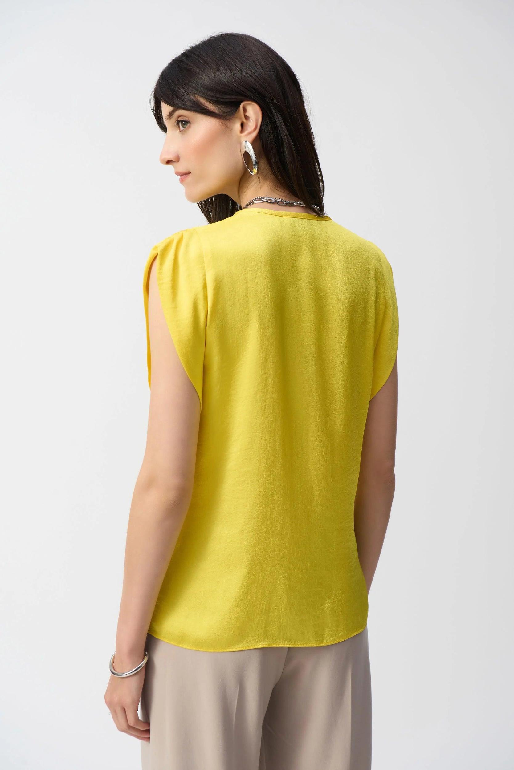 Hammered Satin Straight Top- Citrus Product Image
