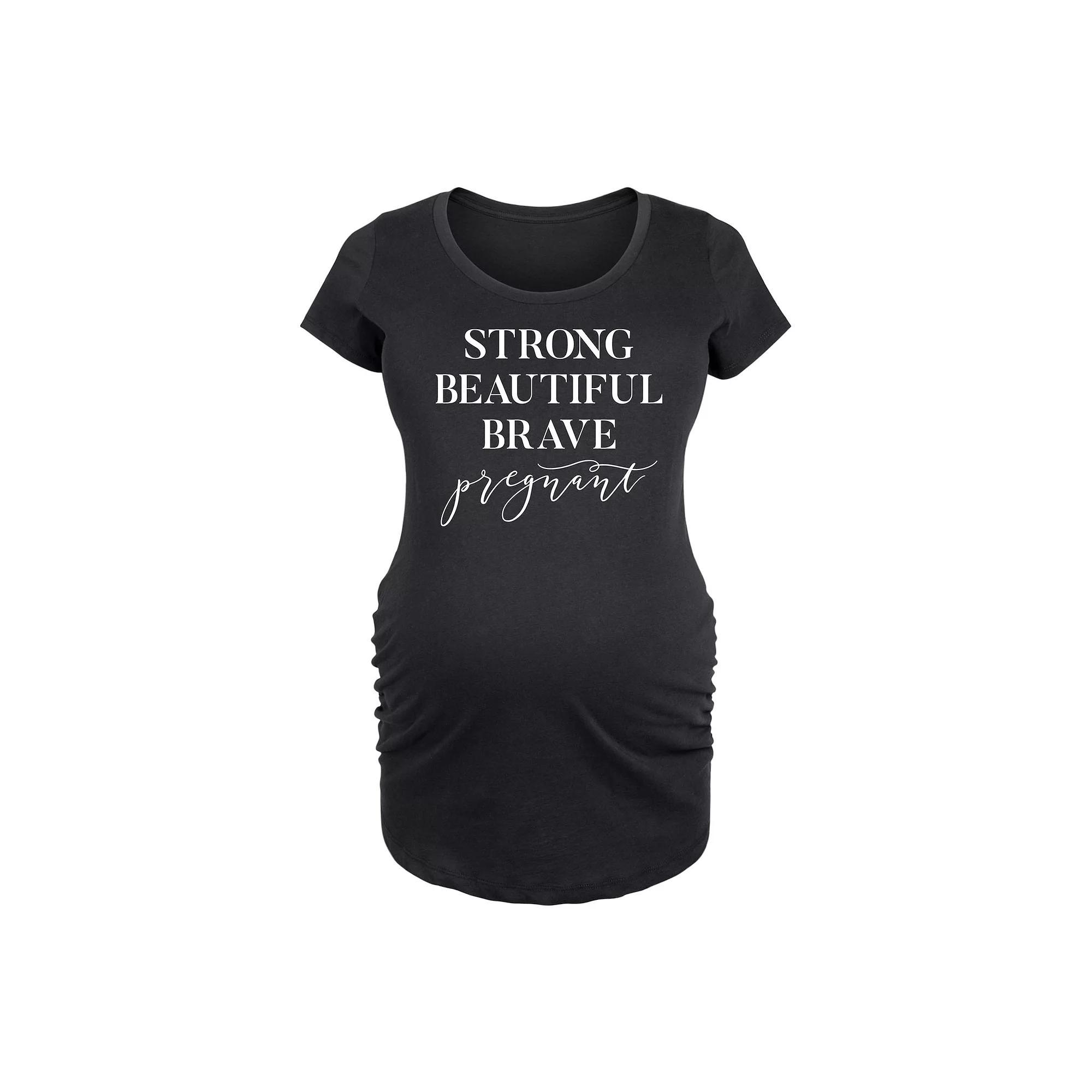 Maternity Star Spangled Babe Graphic Tee, Womens Blue Product Image