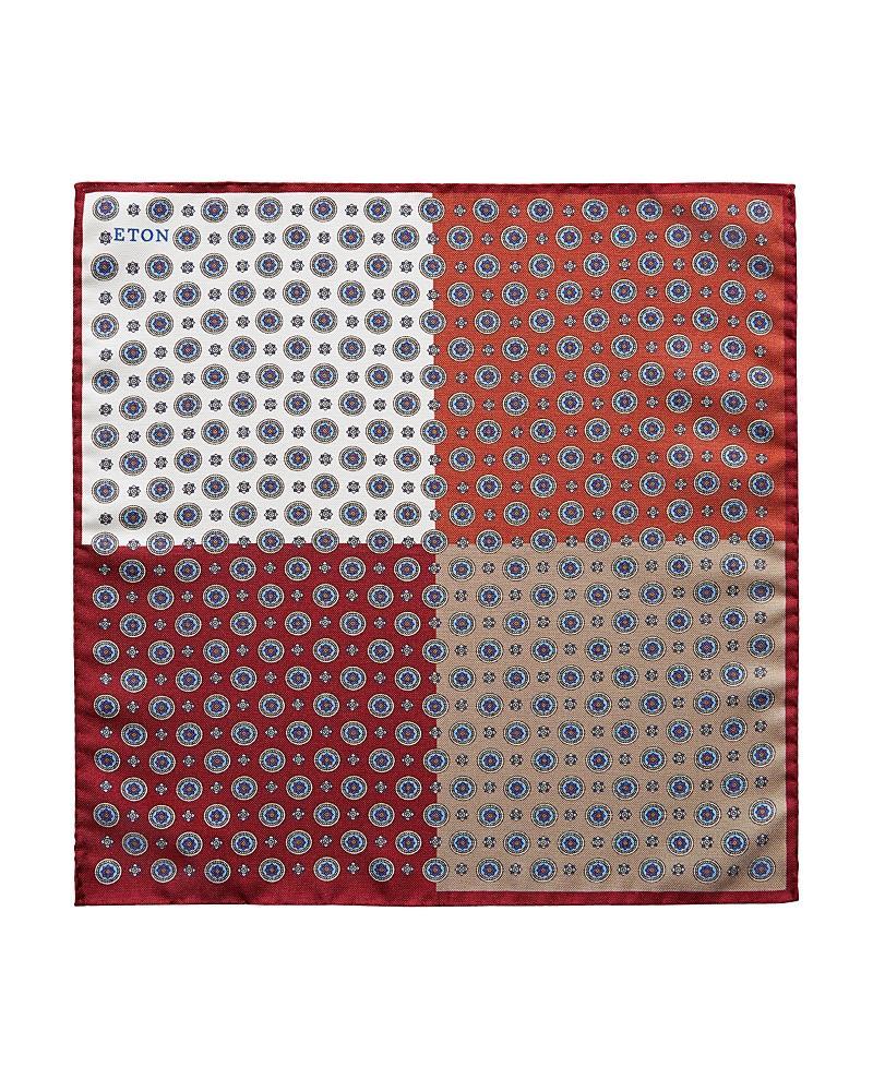 Eton Four Medallion Silk Pocket Square Product Image