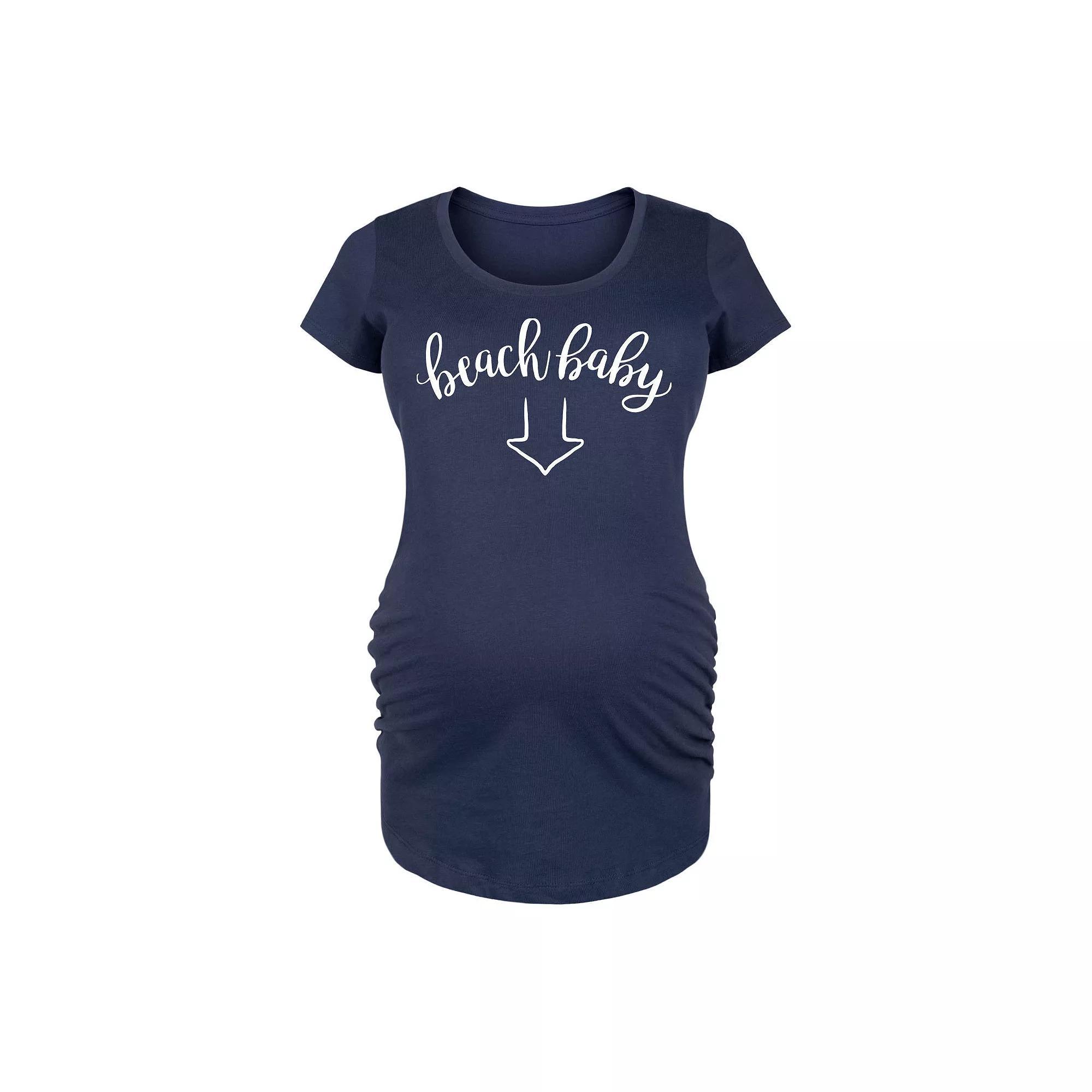 Maternity Hormotional Graphic Tee, Womens Heather Grey Product Image