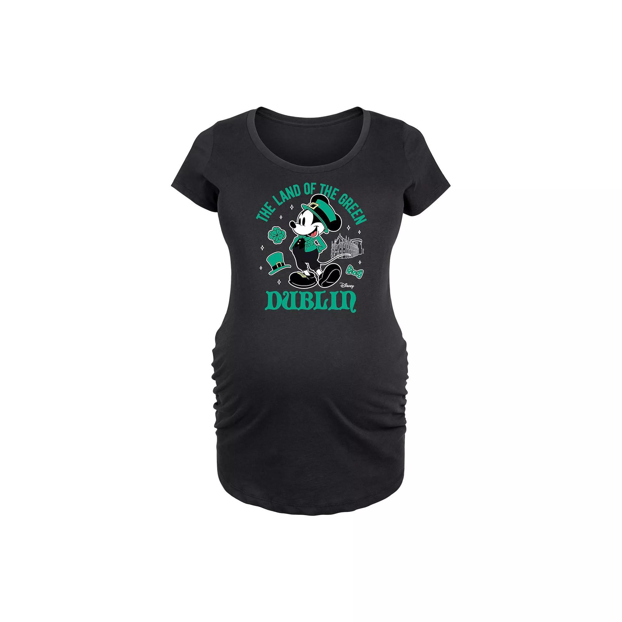 Maternity Pastel Dandelions Graphic Tee, Womens Blue Product Image