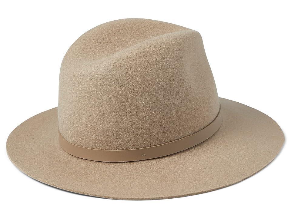 rag & bone Floppy Brim Fedora (Warm Grey 1) Fedora Hats Product Image
