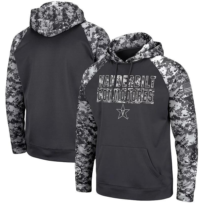 Men's Colosseum Charcoal Baylor Bears OHT Military Appreciation Digital Camo Pullover Hoodie, Size: 2XL, Bay Charco Product Image