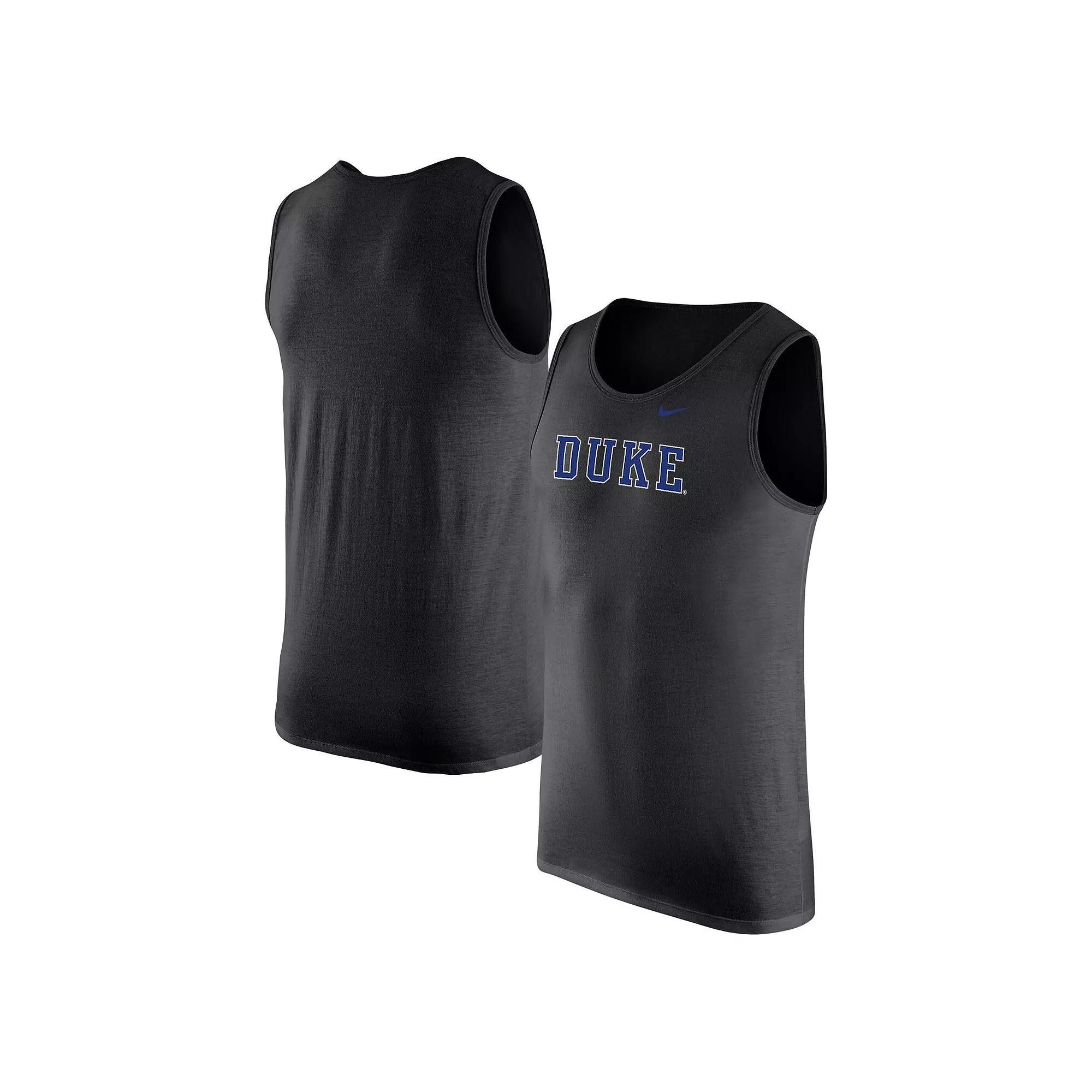 Men's Nike Black Duke Blue Devils Tank Top, Size: Large Product Image