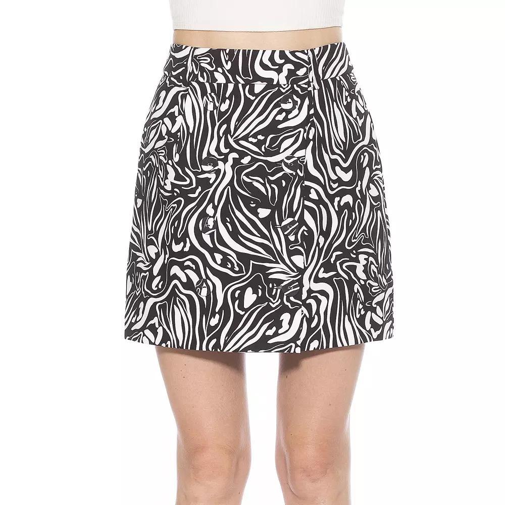 Women's ALEXIA ADMOR Cyrus Skirt, Size: 12, Pink Floral Product Image