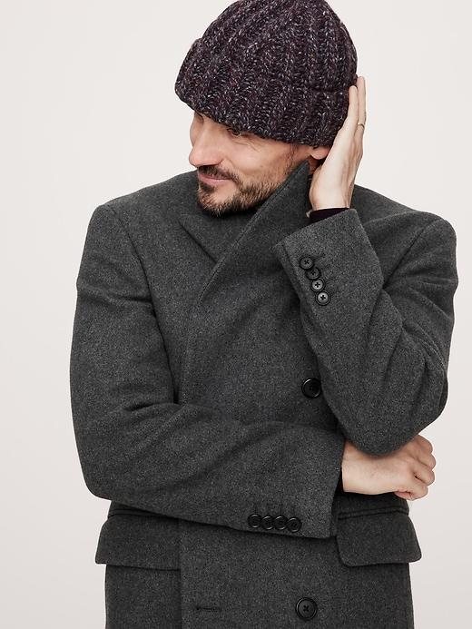 Italian Melton Double-Breasted Topcoat Product Image