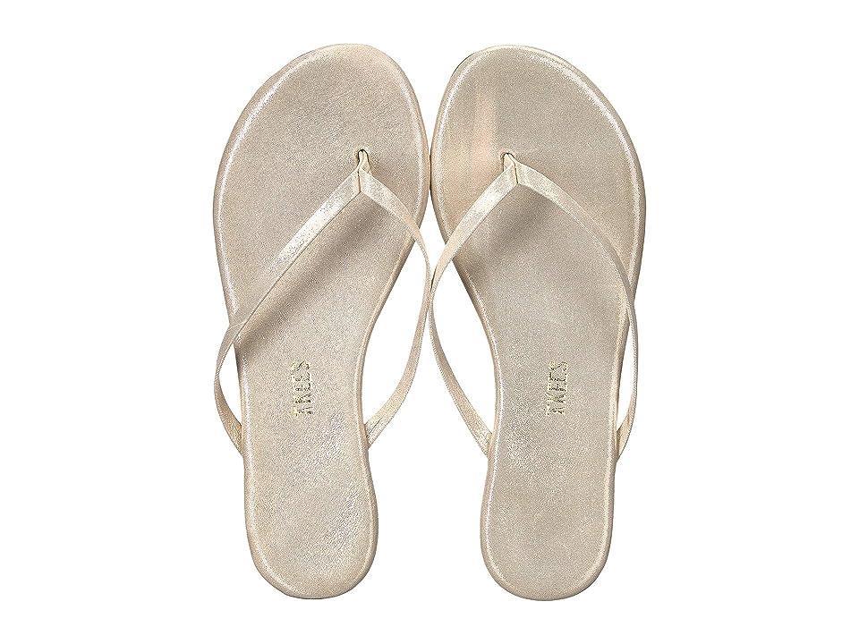 Womens Metallic Leather Sandals Product Image