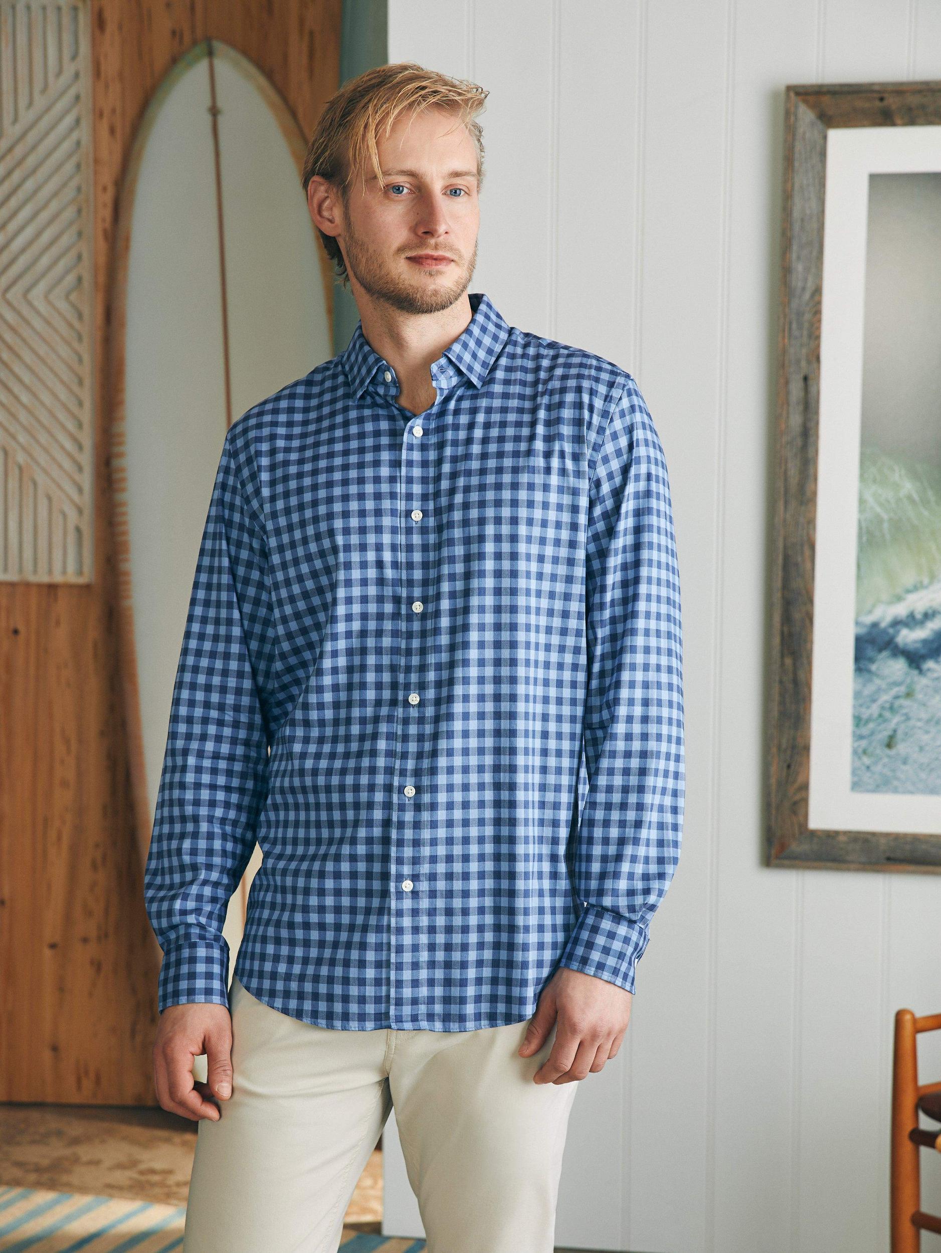 Movement™ Shirt Classic Fit - Navy Skies Check Male Product Image
