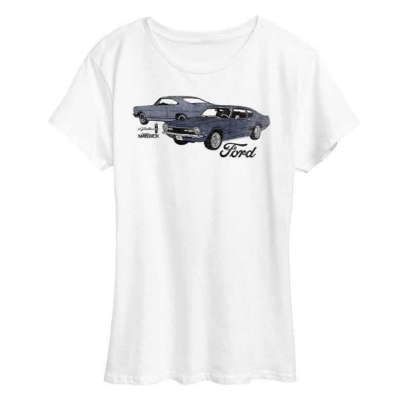 Womens Ford Galaxie And Maverick Graphic Tee Product Image