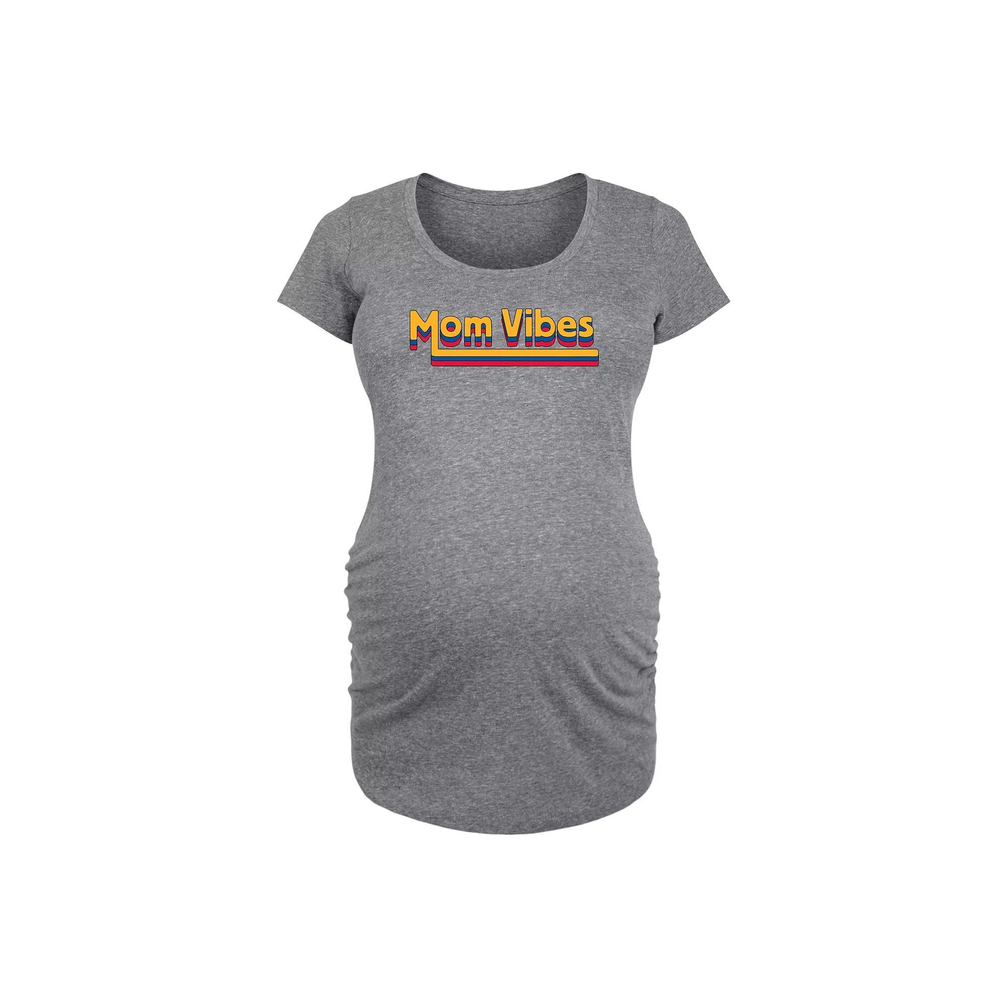 Maternity Ice Cream Pops Graphic Tee, Womens Grey Gray Product Image