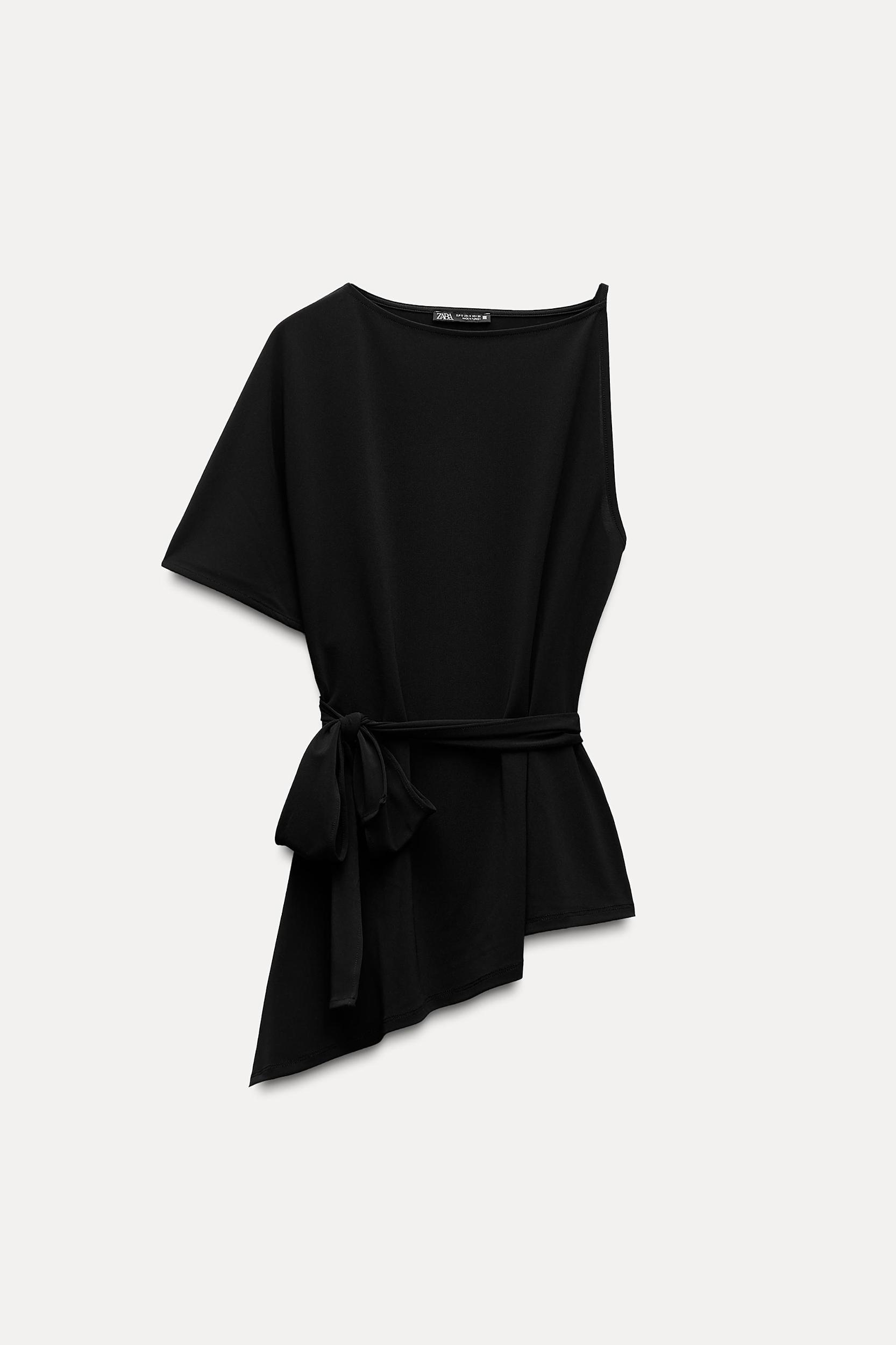 ASYMMETRICAL BELTED TOP Product Image