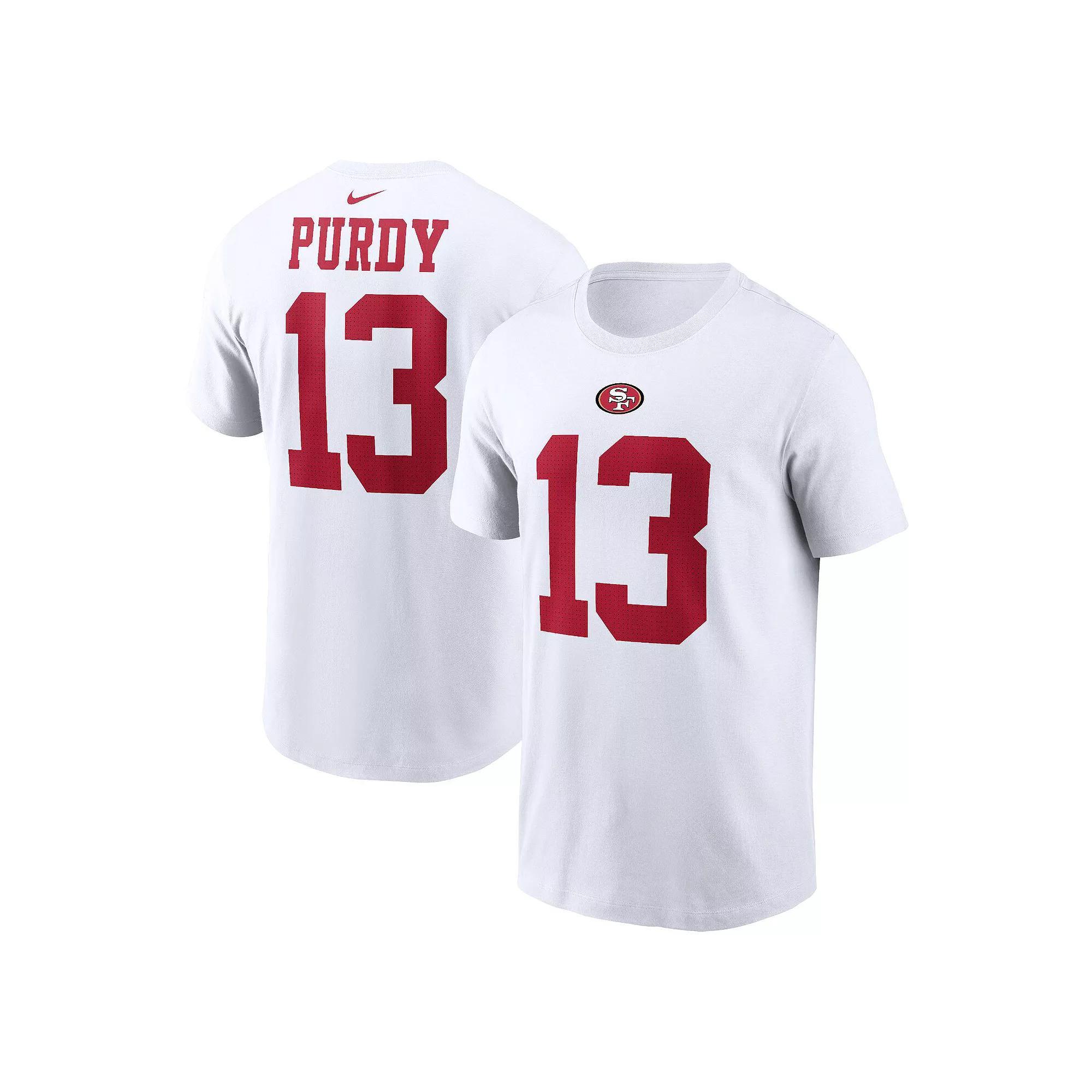 Men's Nike Brock Purdy White San Francisco 49ers Player Name & Number T-Shirt, Size: XL Product Image