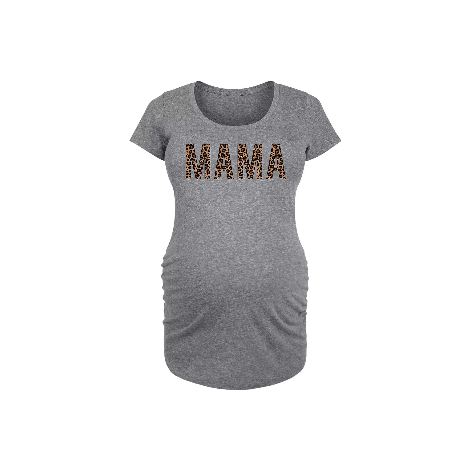 Maternity Mama Leopard Graphic Tee, Womens Product Image