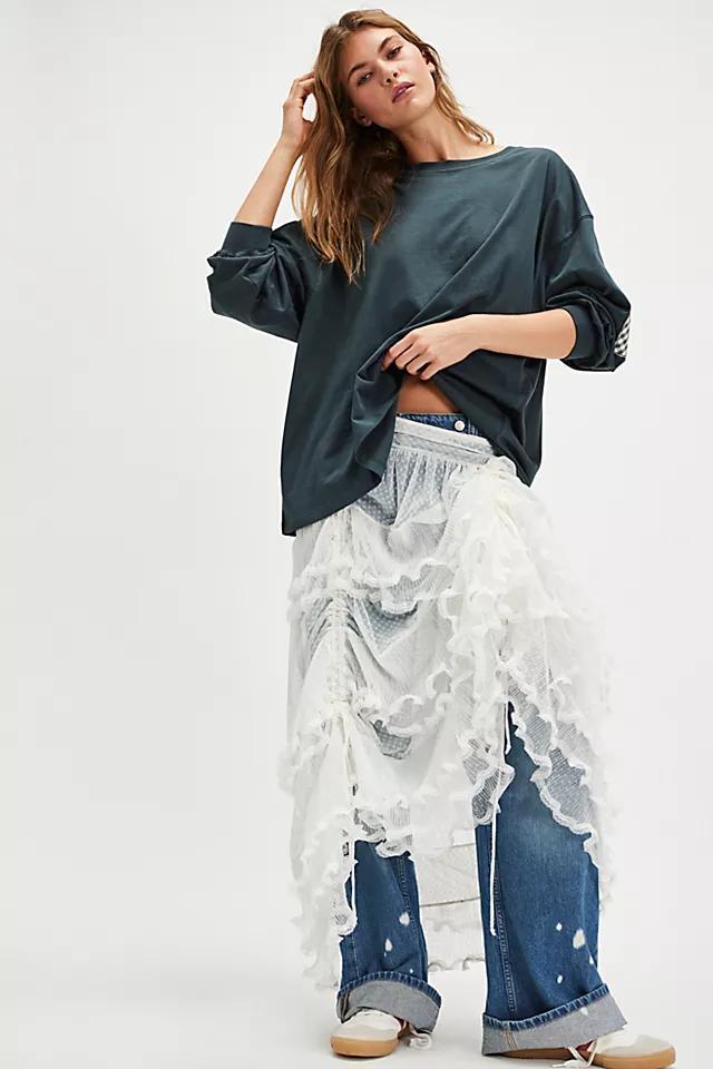 Gingham Heart One-Size Long-Sleeve Tee Product Image