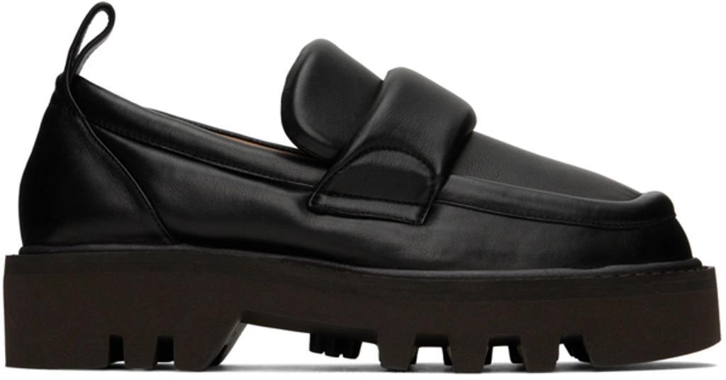 DRIES VAN NOTEN Black Padded Loafers Product Image