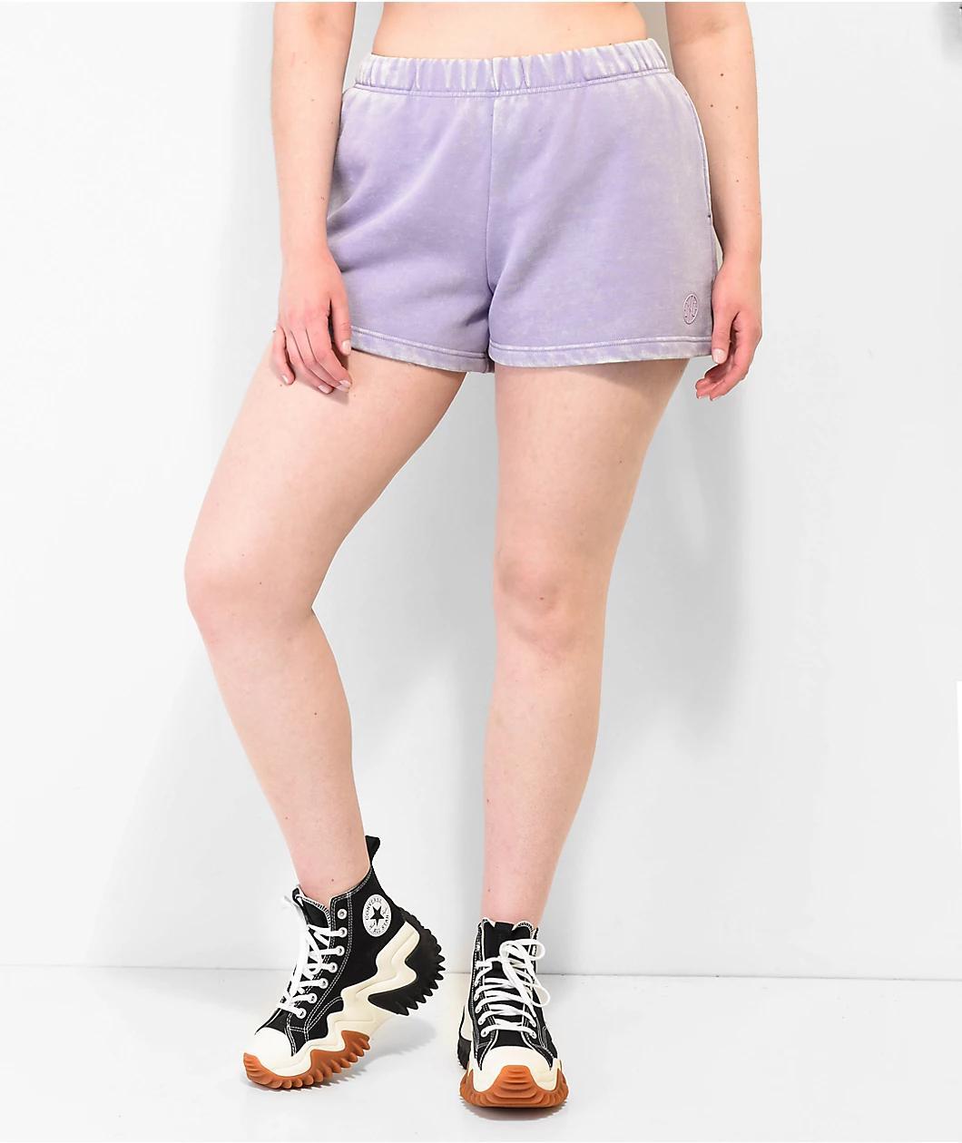 Ninth Hall Fundamentals Jara Orchid Relaxed Sweat Shorts Product Image