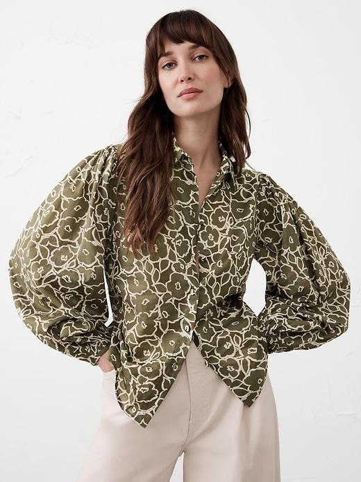 Puff- Sleeve Shirt Product Image