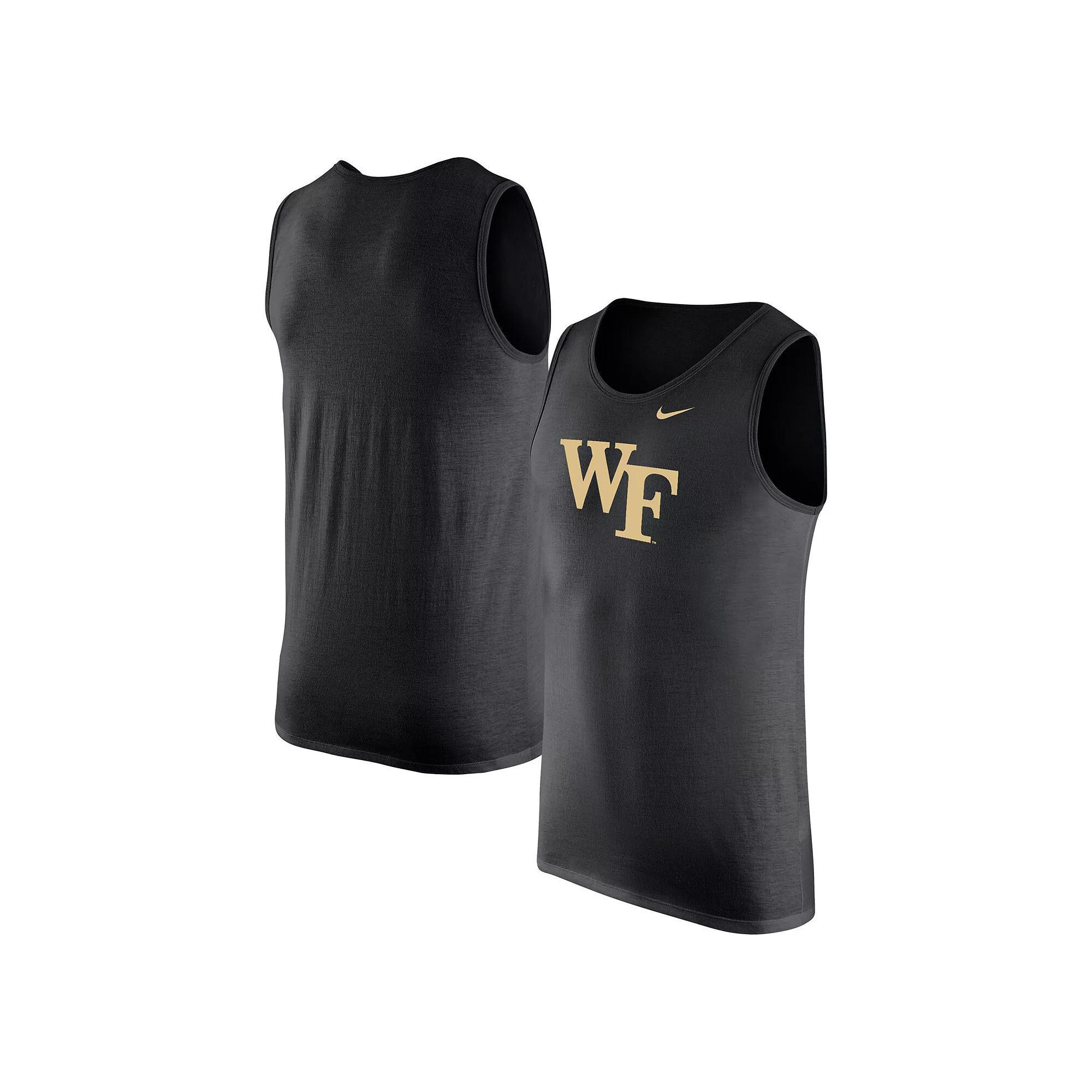 Men's Nike Black Wake Forest Demon Deacons Tank Top, Size: Medium, Wfu Black Product Image
