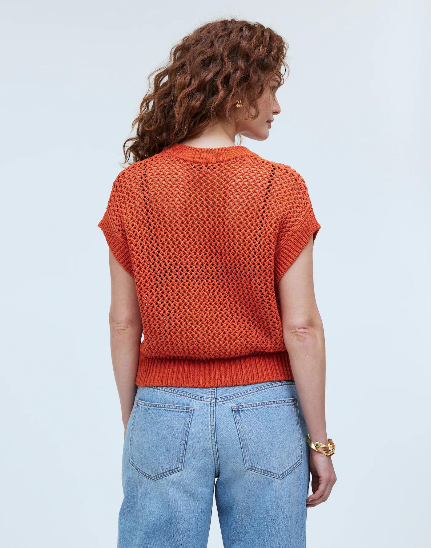 Open-Stitch Sweater Tee Product Image