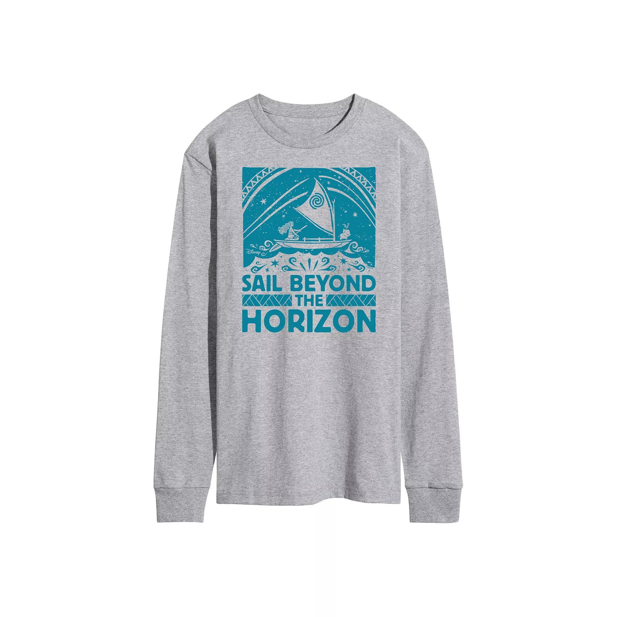 Disneys Moana Mens Beyond Horizon Long Sleeve Graphic Tee Product Image