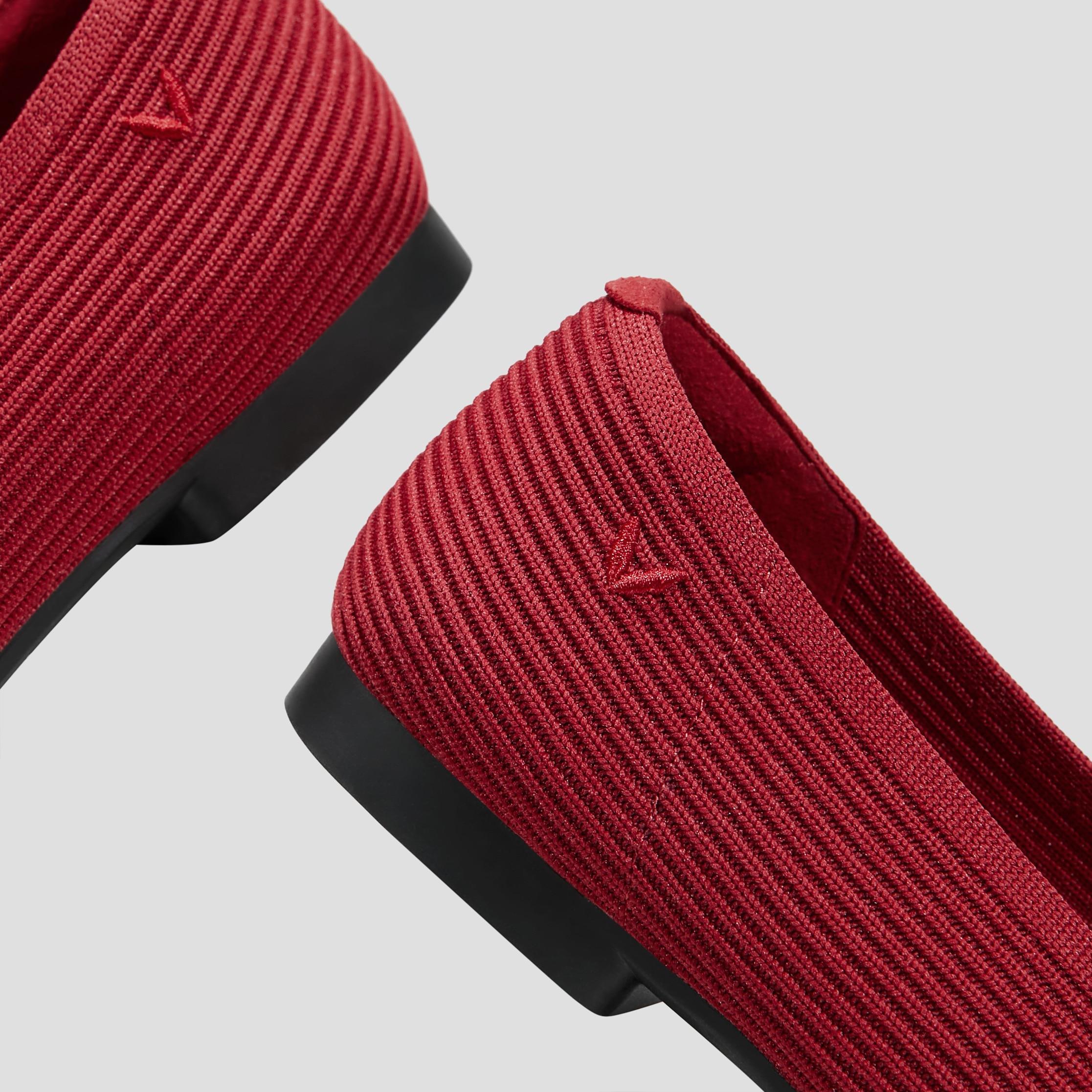 Square-Toe V-Cut Flats (Margot 2.0) Product Image